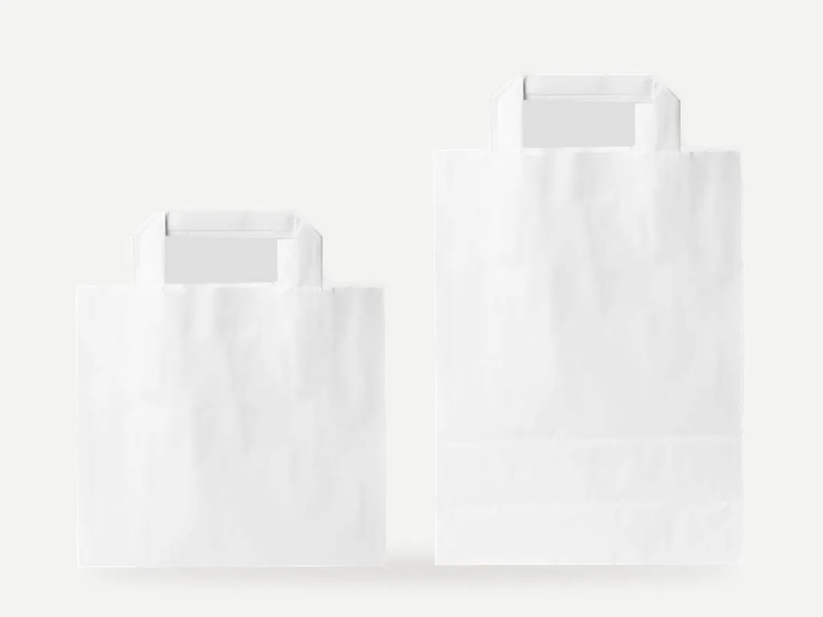 Sacs en papier blanc